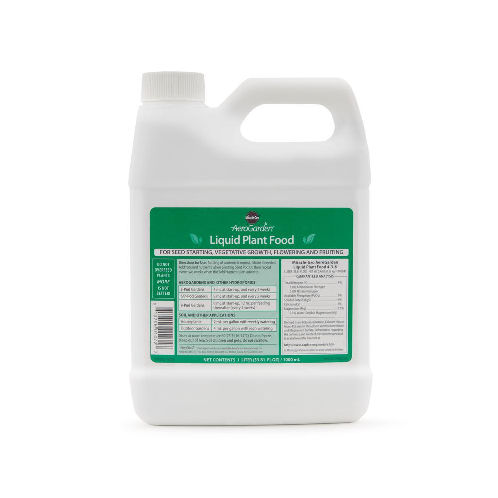 MiracleGro AeroGarden 1 Liter Liquid Nutrients9702810000 The Home