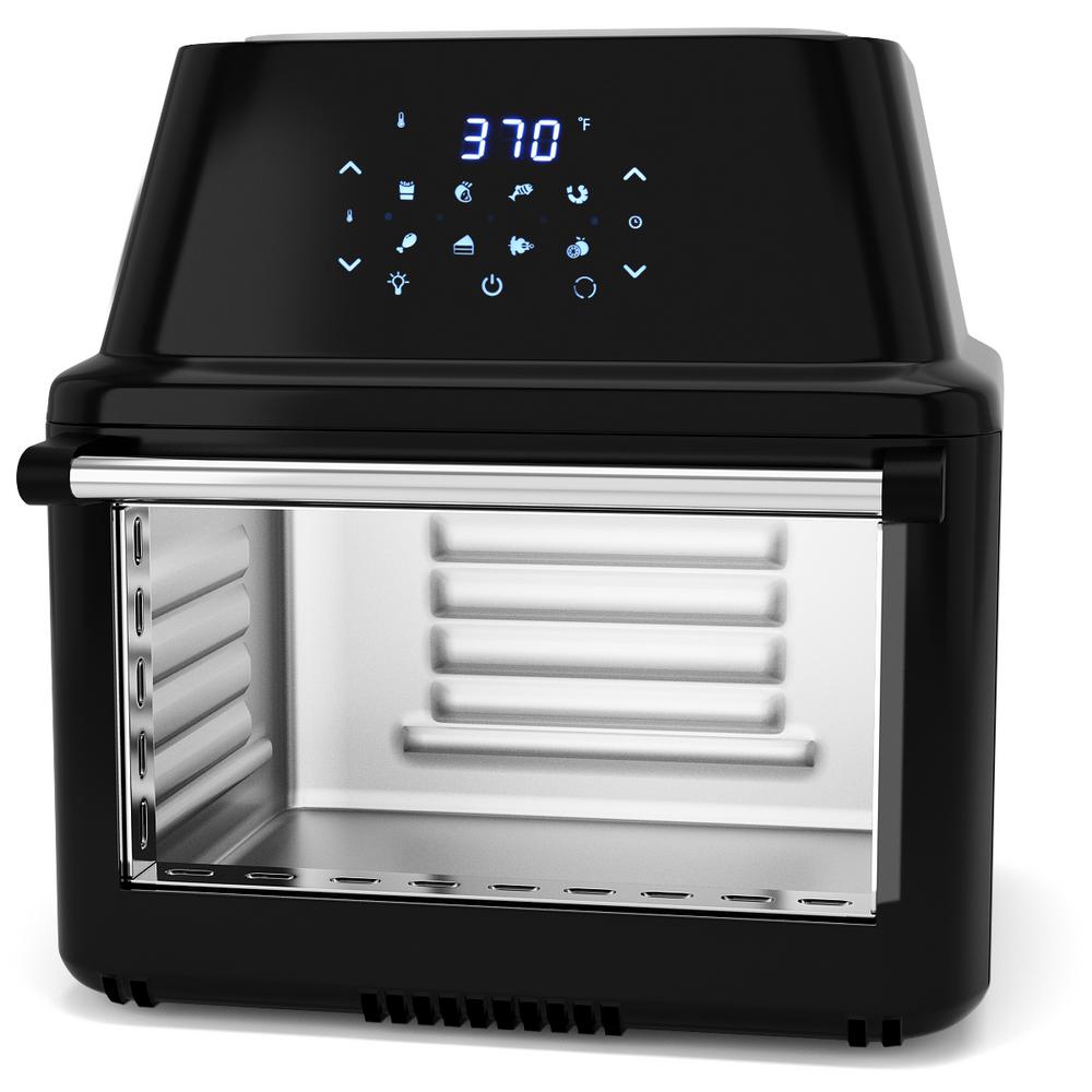 Costway 19 qt. Black Air Fryer Oven with RotisserieEP24735BK The