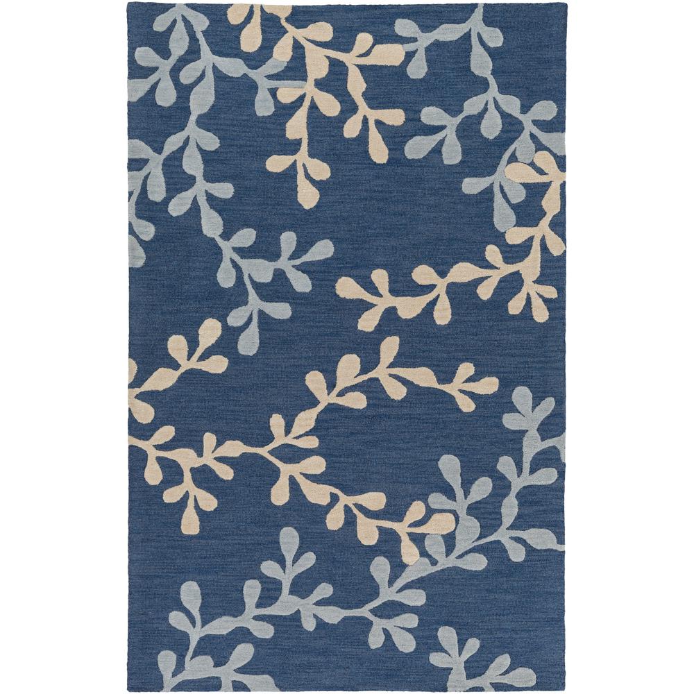 4 X 6 Wool Blend Blue Area Rugs The Home Depot Venus Audrey Denim Blue 4 Ft X 6 Indoor Area Rug