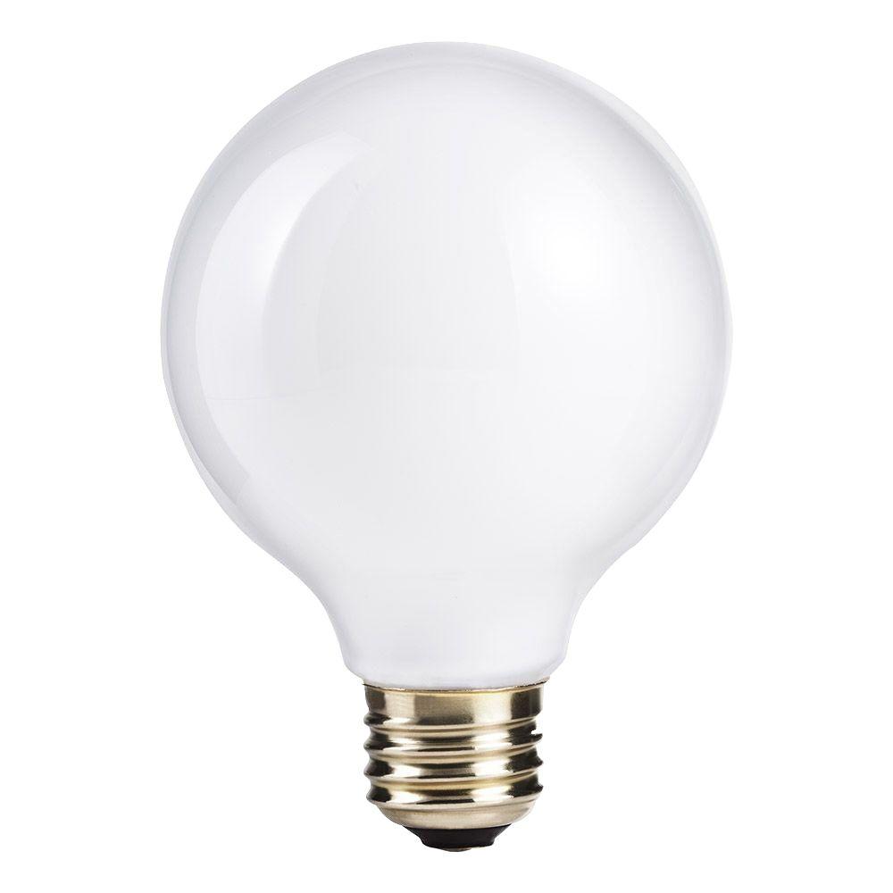 Philips 60W Equivalent Halogen G25 White Globe Light Bulb (12Pack)420851 The Home Depot