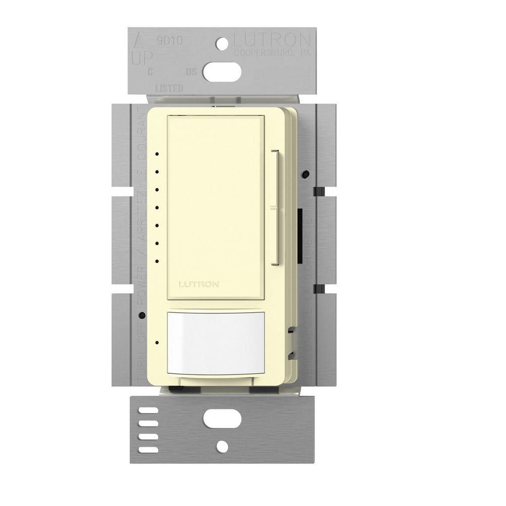 Lutron Maestro C.L Dimmer and Vacancy Motion Sensor, Single Pole and MultiLocation, AlmondMSCL