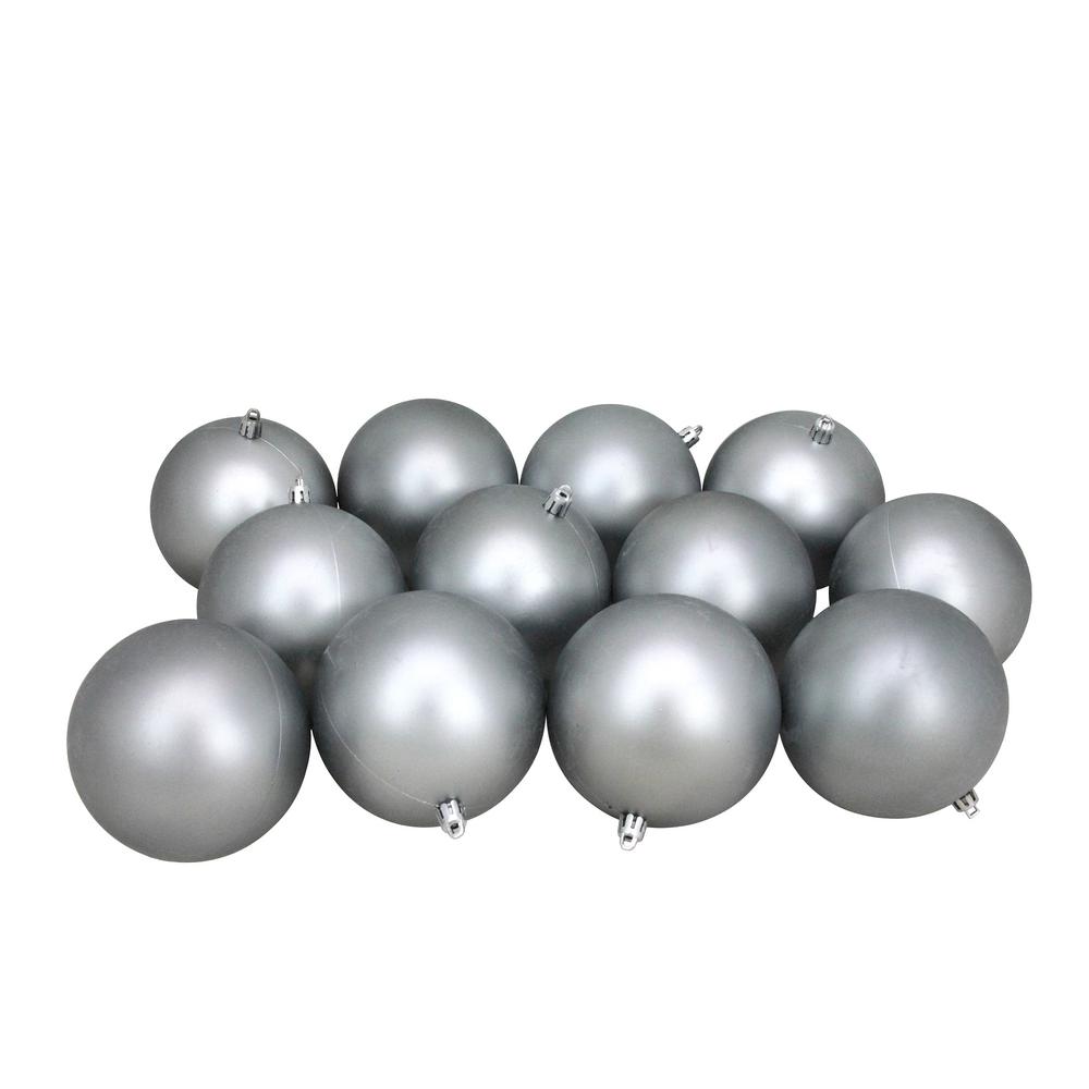 gray christmas balls