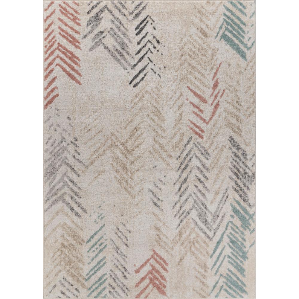 Lr Home Dune Ivory Multi Color 7 Ft 9 In X 9 Ft 5 In Distressed Herringbone Chevron Polypropylene Area Rug Dunec81661wlb7995 The Home Depot