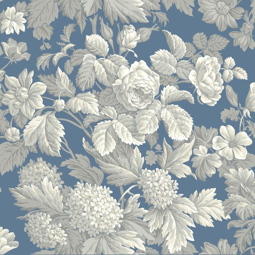 York Wallcoverings Antique Floral Paper Strippable Roll Wallpaper Covers 56 Sq Ft Kc1845 The Home Depot