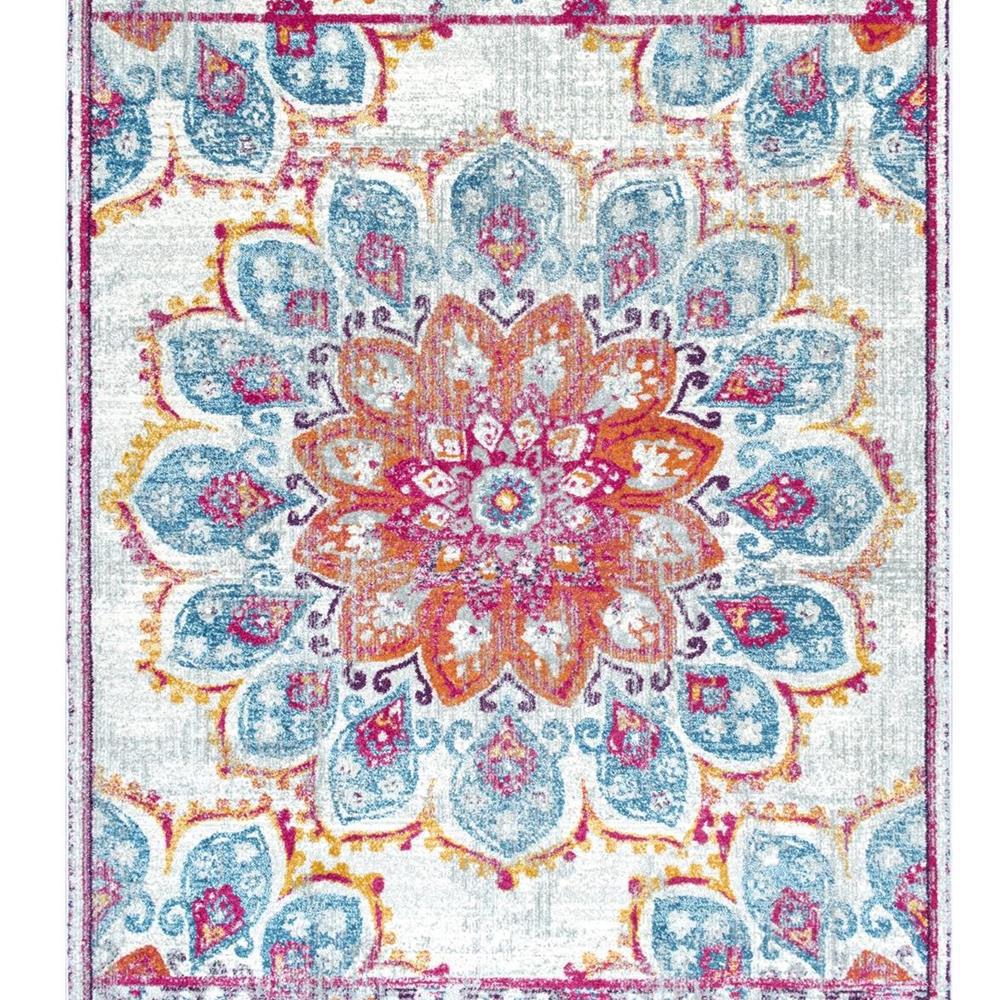 nuLOOM Vintage Floral Kiyoko Pink 8 ft. Square RugRZBD59BS808 The