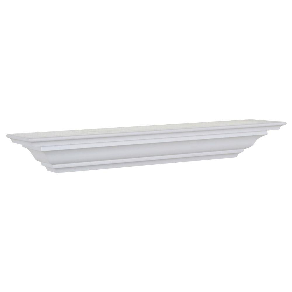 House of Fara 9/16 in. x 5-1/4 in. x 96 in. MDF Primed Crown ...