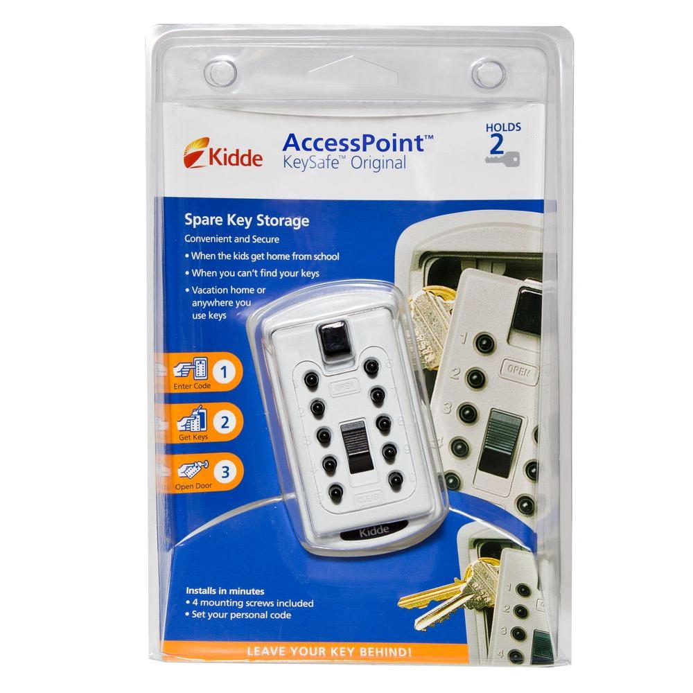 KeySafe Wall Mount Access Point Push Button Combination 2 Key Safe