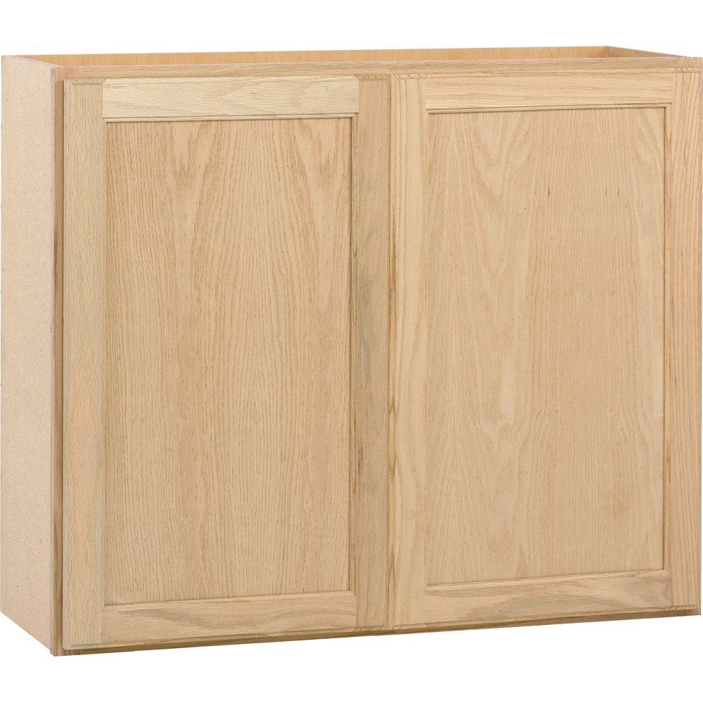 Assembled 36x30x12 In Wall Kitchen Cabinet In Unfinished Oak W3630ohd