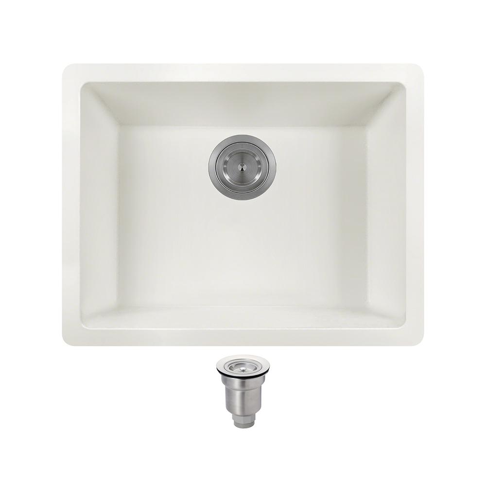 Elkay Quartz Classic Undermount Composite 25 in. Single Bowl Kitchen