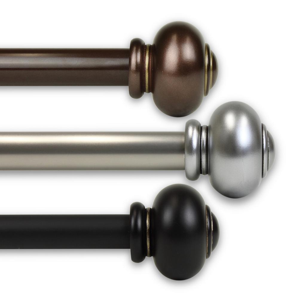 Rod Desyne Dani 1 In Single Curtain Rod 160 In To 240 In In