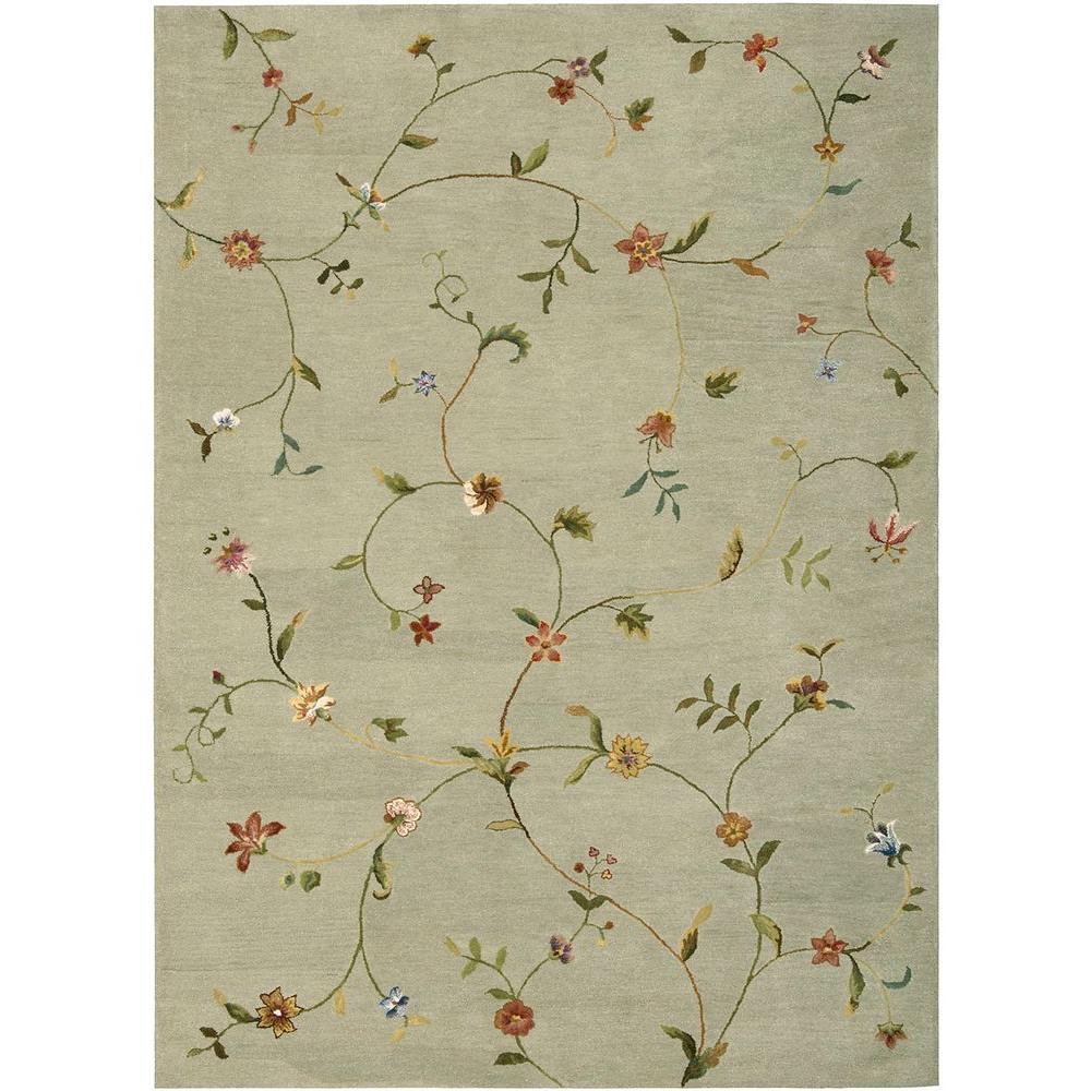 Nourison Modern Elegance Sage 5 ft. 6 in. x 7 ft. 5 in. Area Rug046307