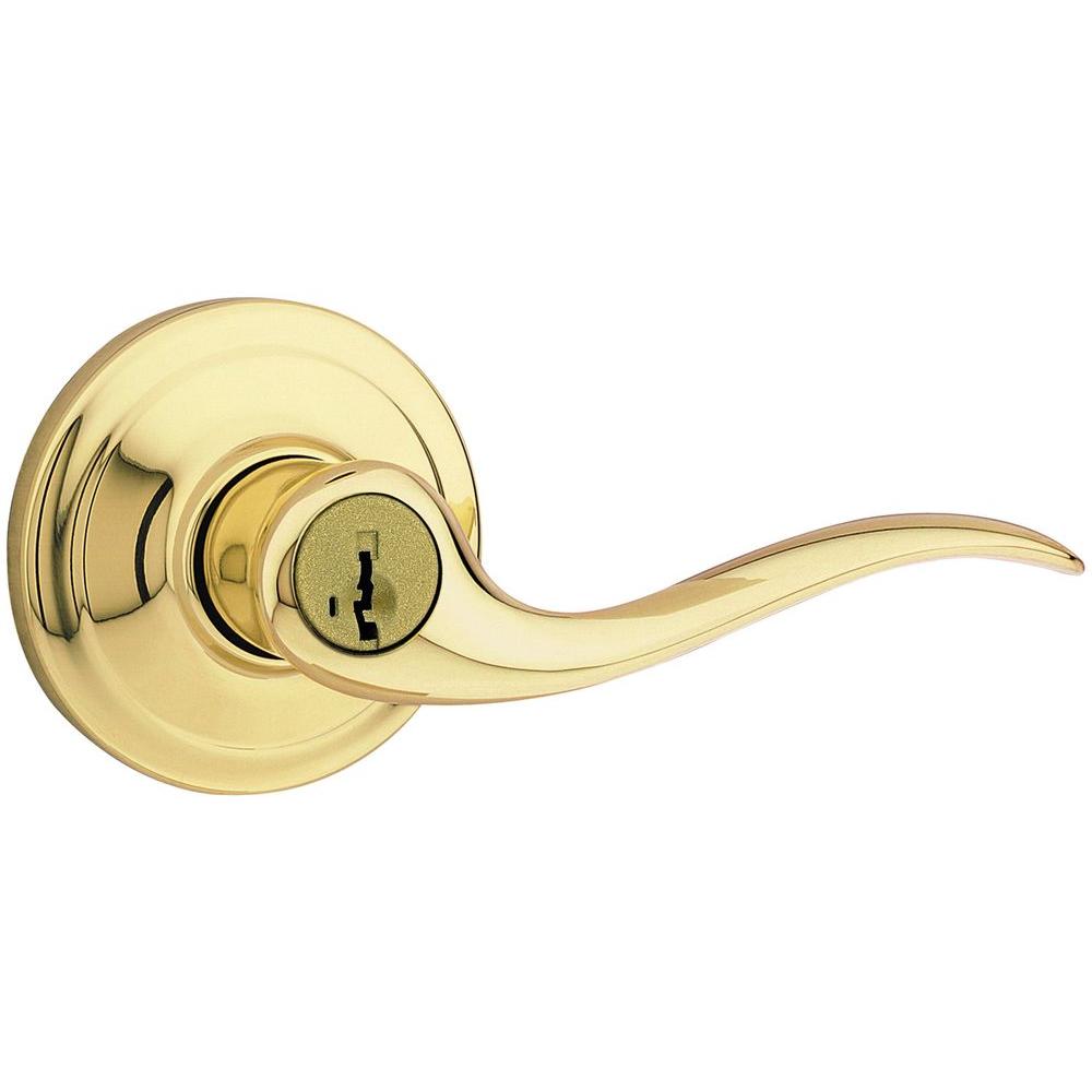 Weiser Toluca Polished Brass Entry Lever Featuring Smartkey Gla535 Tc3br K2 Smt B 6ls1r1 The 2766