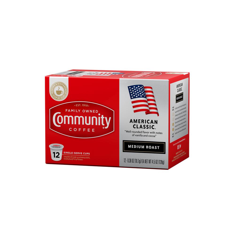 Community Coffee American Classic Medium Roast Coffee Single Serve Cups