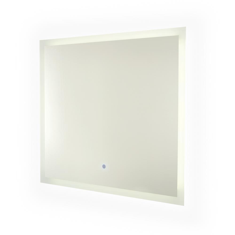 Renin Bathroom Mirrors Bath The Home Depot Landscape 35 5 In X 31 Single Hardwired Led Illuminated Mirror