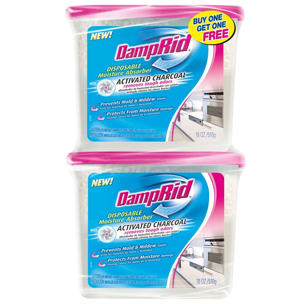 DampRid 18 oz. BOGO Disposable Moisture Absorber with Activated ...