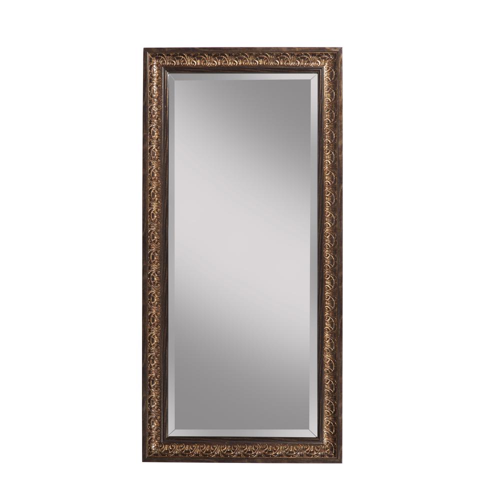 Cognac Ash Full Length Leaner Floor Mirror 35511 The Home Depot