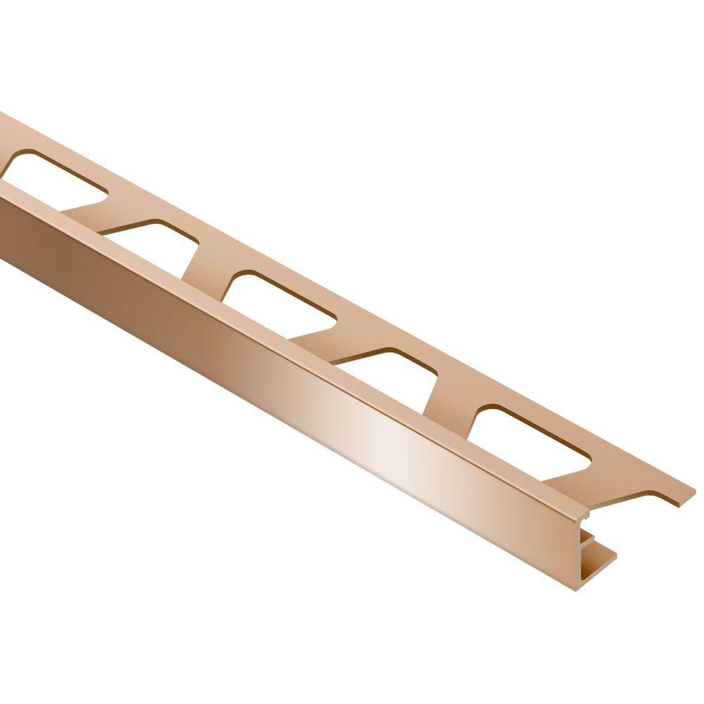 Schluter Jolly Polished Copper Anodized Aluminum 3 8 In X 8 Ft 2
