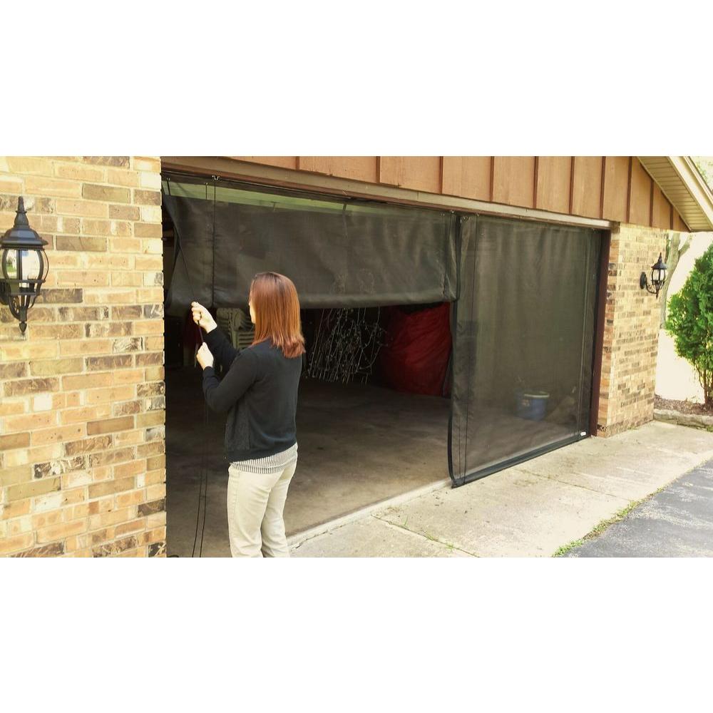 Fresh Air Screens 9 Ft X 8 Ft 3 Zipper Garage Door Screen With