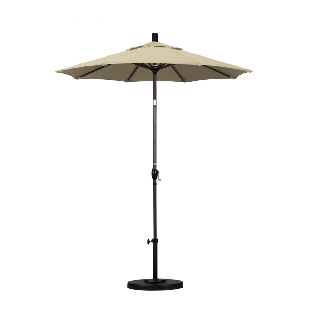 California Umbrella 6 Ft Bronze Aluminum Pole Market California Umbrella 6 Ft Bronze