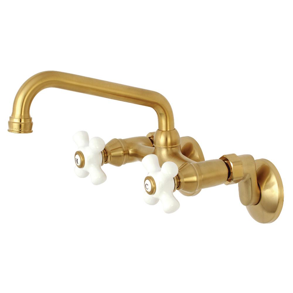 Kingston Brass Kingston 2Handle WallMount Standard Kitchen Faucet in