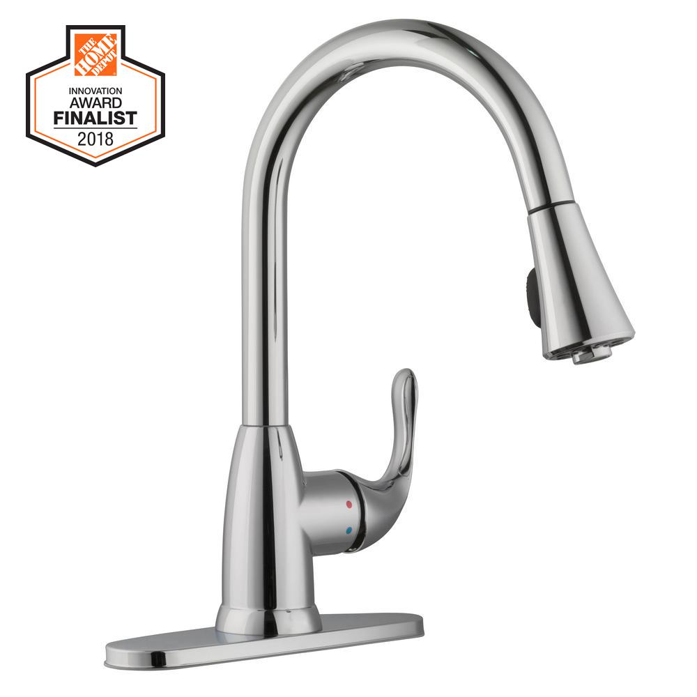 Glacier Bay Market SingleHandle PullDown Sprayer Kitchen Faucet in