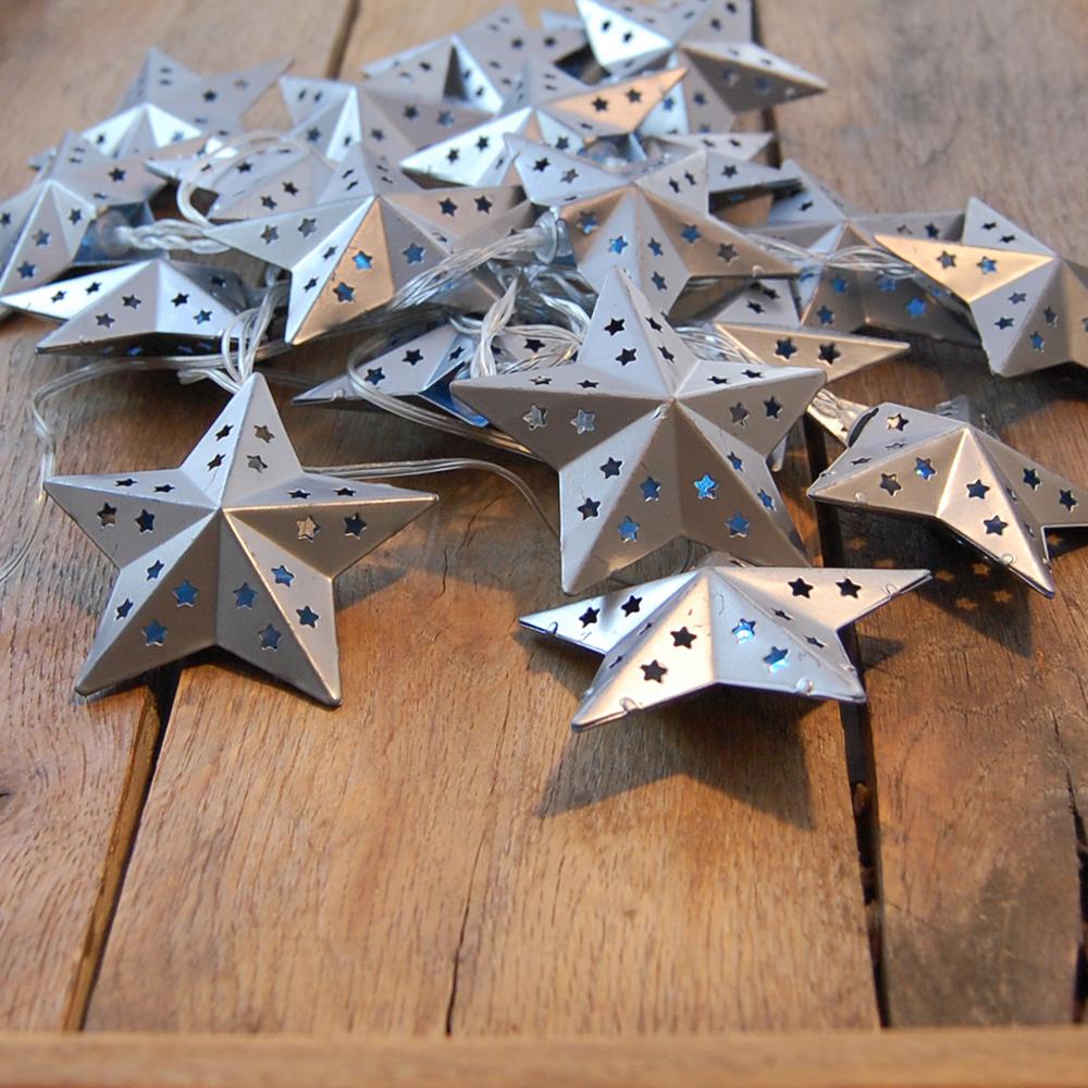 Lumabase 20 Led Steady White Lights Metal Silver Stars Solar String 37201 The Home Depot - Fairy Lights Ceiling Stars Lumabase 20 Led Steady White Lights Metal Silver Stars Solar String 37201 The Home Depot - Fairy Lights Ceiling Stars
