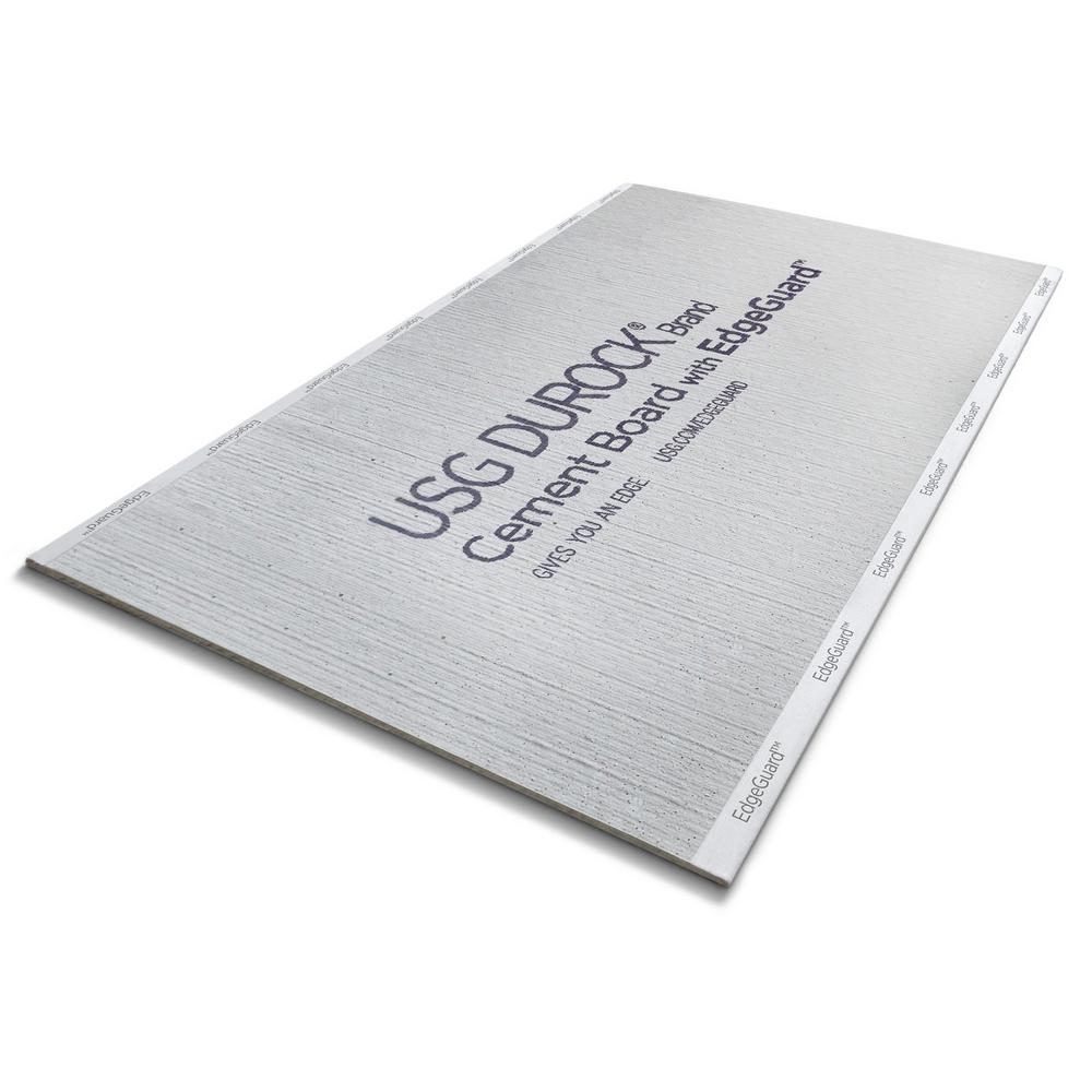 Mold Resistant Cement Boards Drywall The Home Depot 1 2 In X 32 5 Ft Edgeguard Cement Board