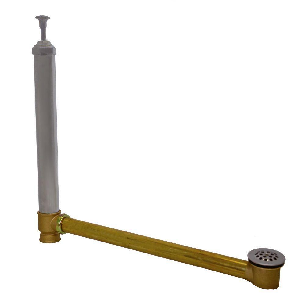 Everbilt Grid 11/2 in. 20Gauge Brass Freestanding Bath Waste and