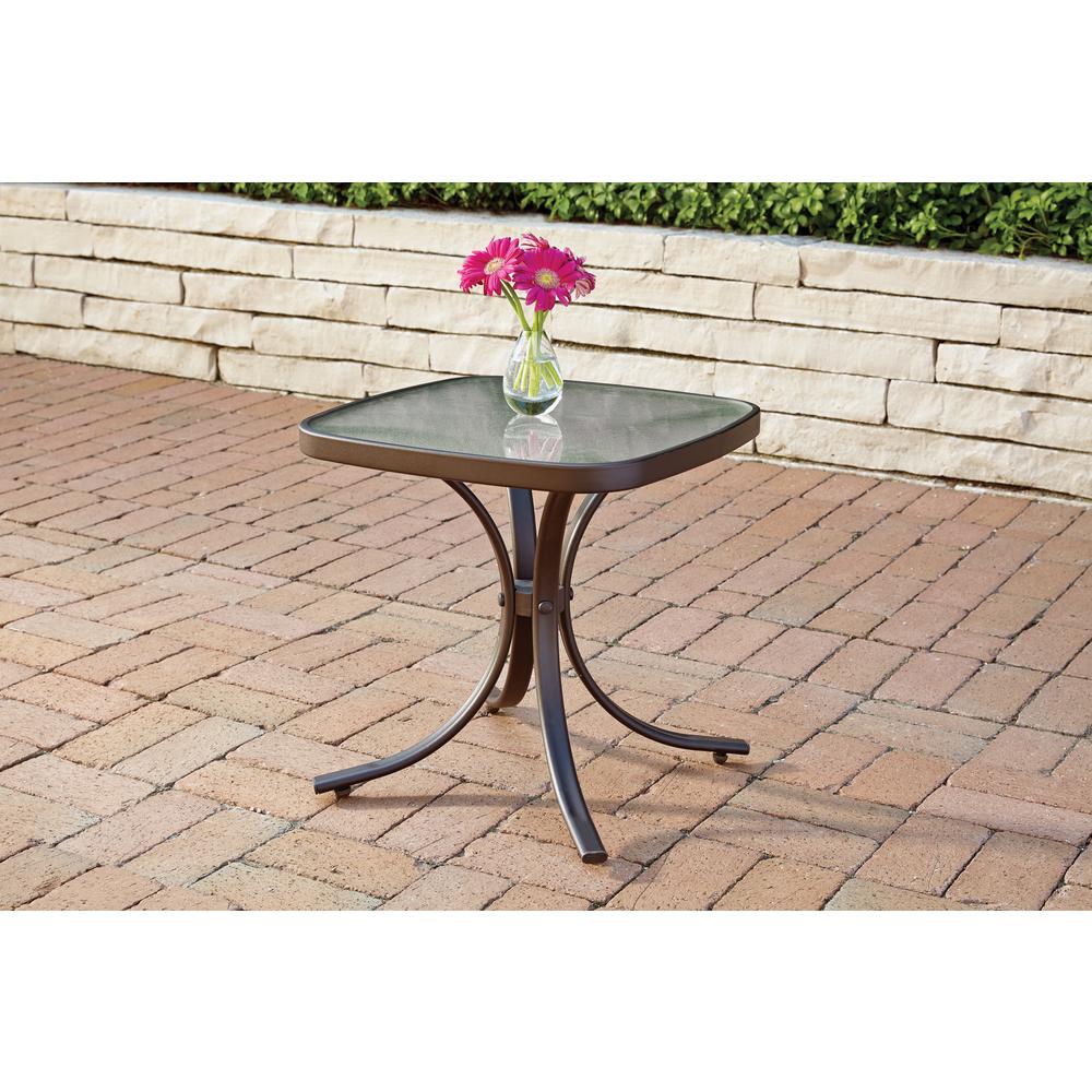 Hampton Bay Mix And Match Square Metal Outdoor Side Table Fts00499 The Home Depot