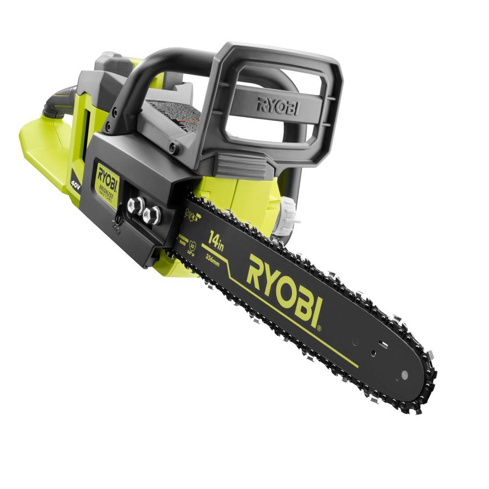 RYOBI RECONDITIONED Brushless Chainsaw 40 Volt Cordless Wood Cutting