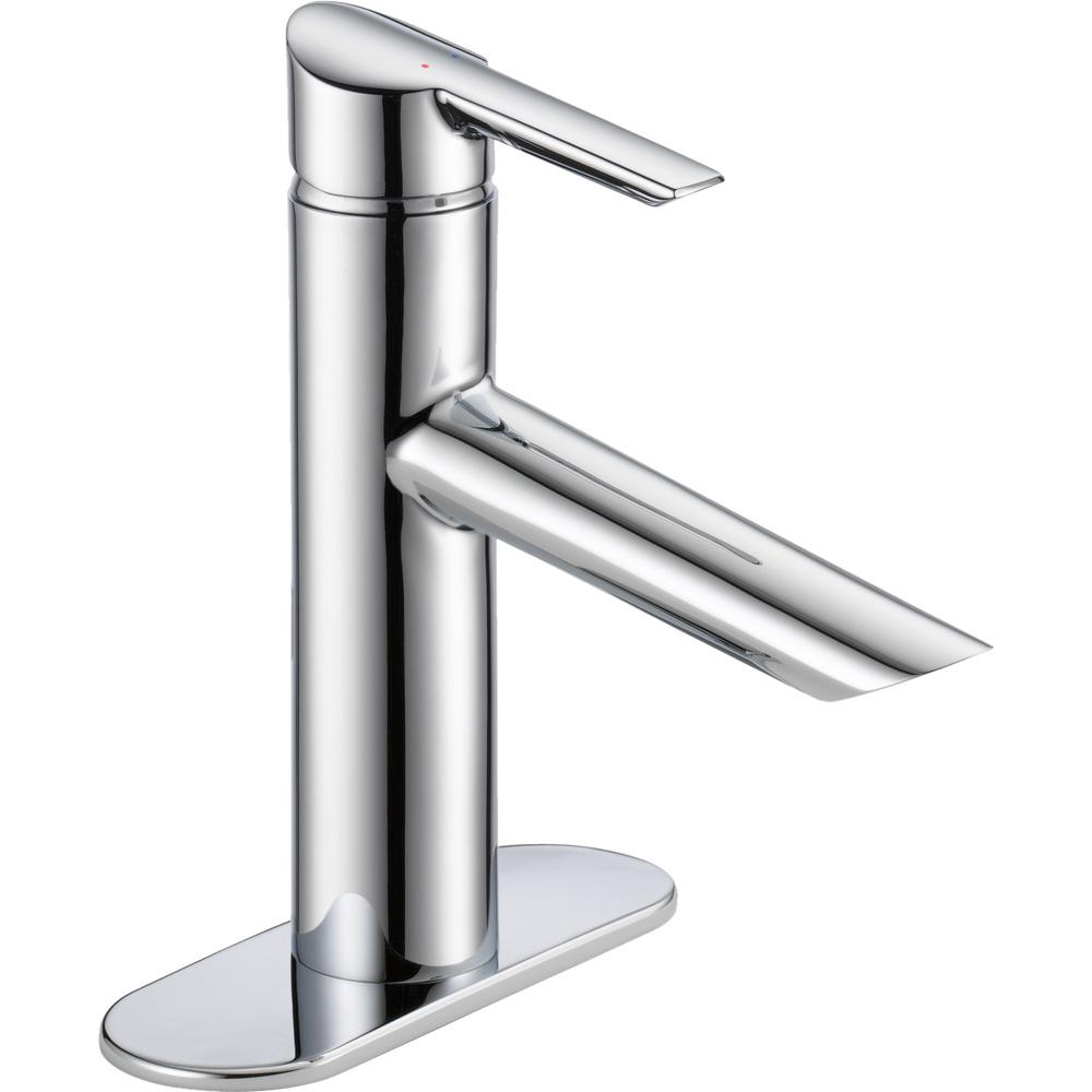 Delta Compel Single Hole Single Handle Bathroom Faucet In Chrome