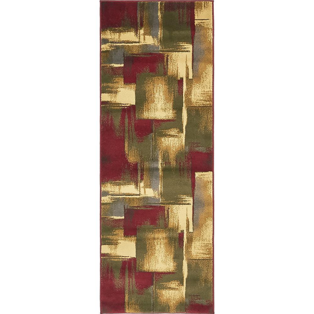Unique Loom Barista Multi 2 ft. 2 in. x 6 ft. Runner Rug3137978 The