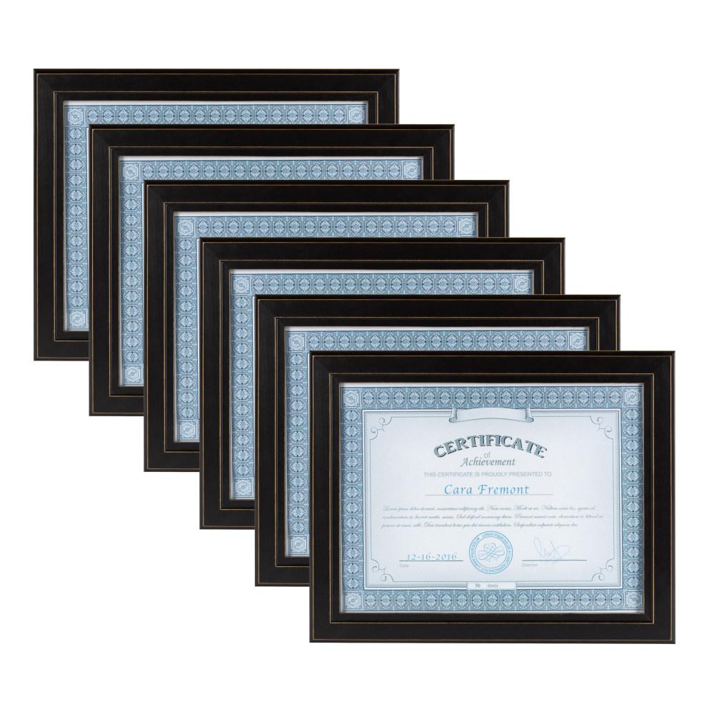 Designovation Kieva 8 5 In X 11 Black Picture Frame Set Of 6 Kieva 8 5 In X 11 Black Picture Frame Set Of 6
