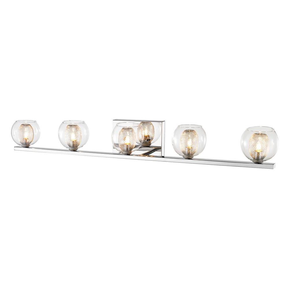 Filament Design Peak 5Light Chrome Bath Vanity LightCLIJB034912