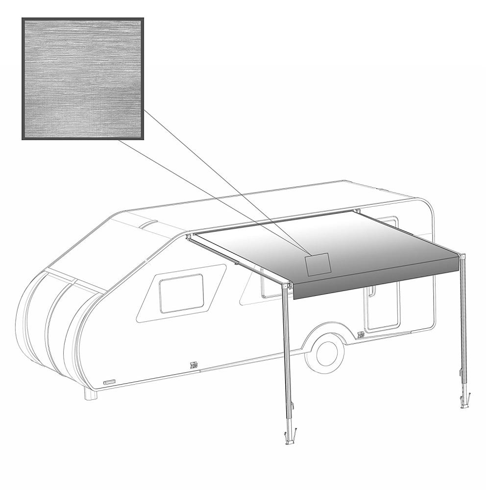 Aleko 21 Ft Rv Retractable Awning 96 In Projection In Grey Fade Rvaw21x8grey26 Hd The Home Depot