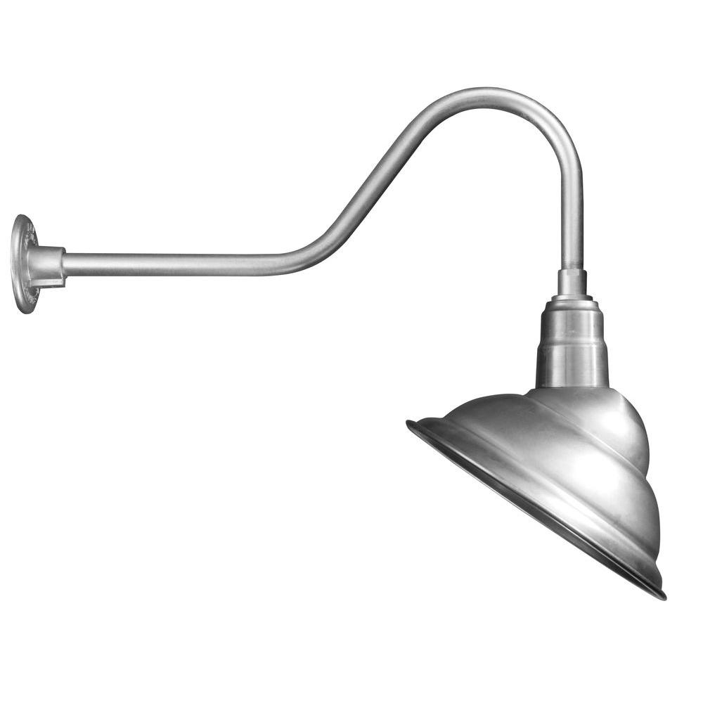 Illumine 1 Light Outdoor Galvanized Wall Lantern Sconce