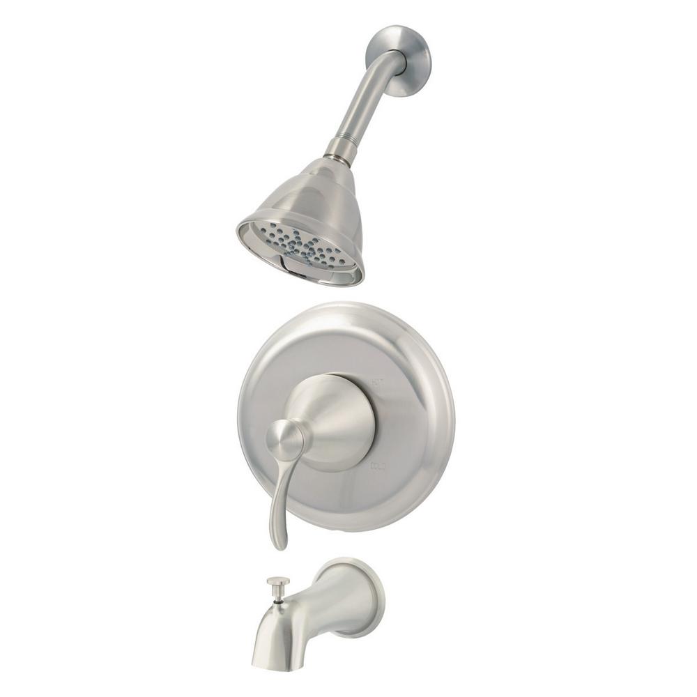Ez Flo Tuscany Collection 1 Handle Tub And Shower Trim Kit In