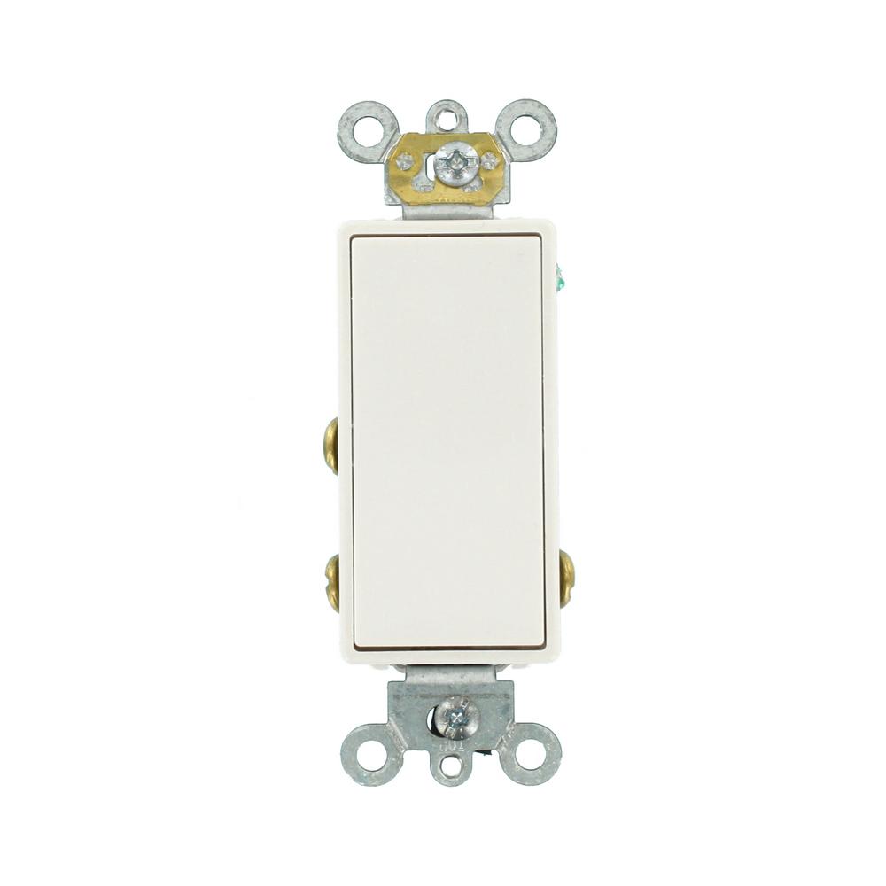Leviton Decora 15 Amp 3 Way Switch White 5 Pack M42 05603 2wm 15 Amp Decora Plus Commercial Grade Single Pole Double Throw Center Off Momentary Contact