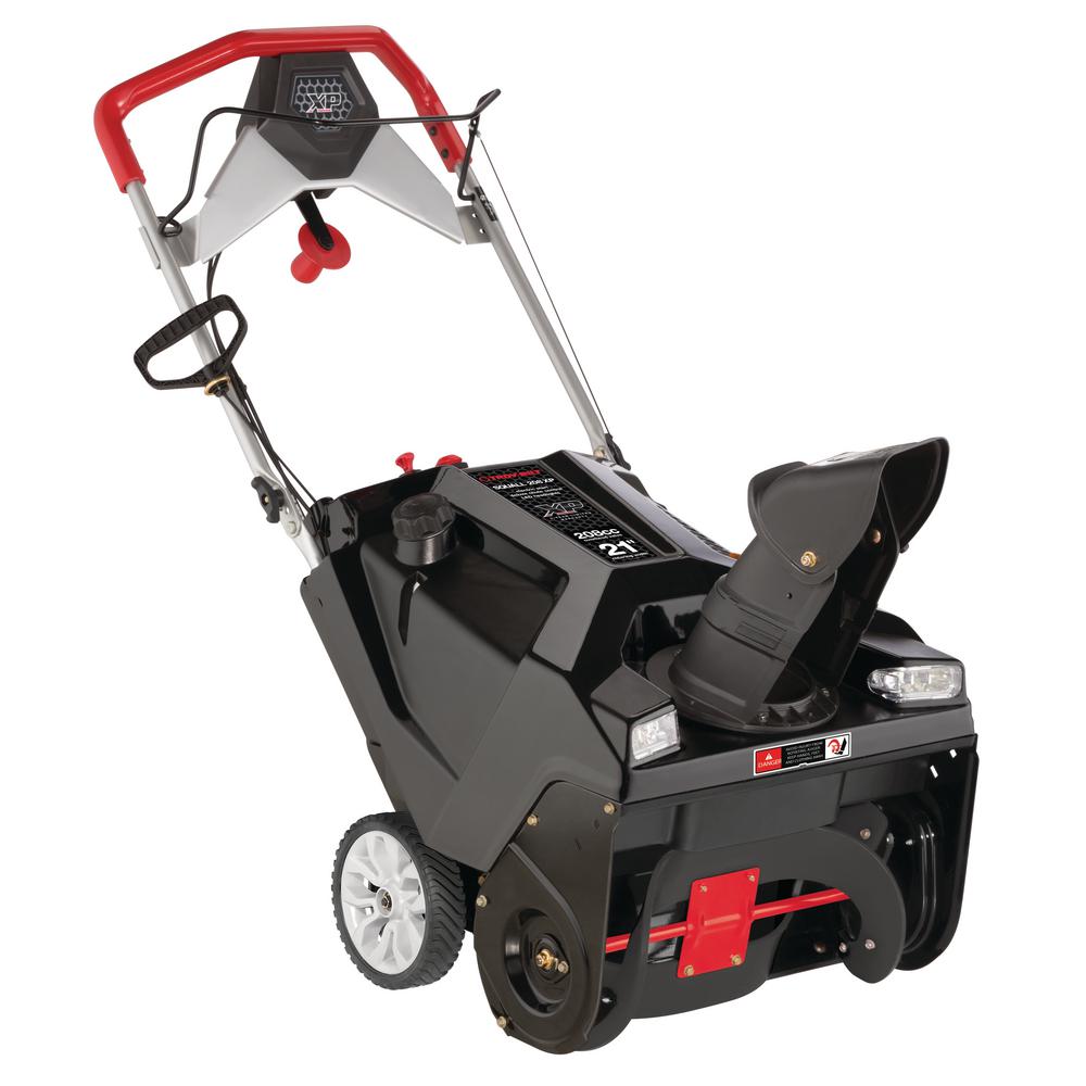 Troy-Bilt Squall XP 21 in. 208cc Electric Start Single-Stage Gas Snow Thrower with Dual-LED ...