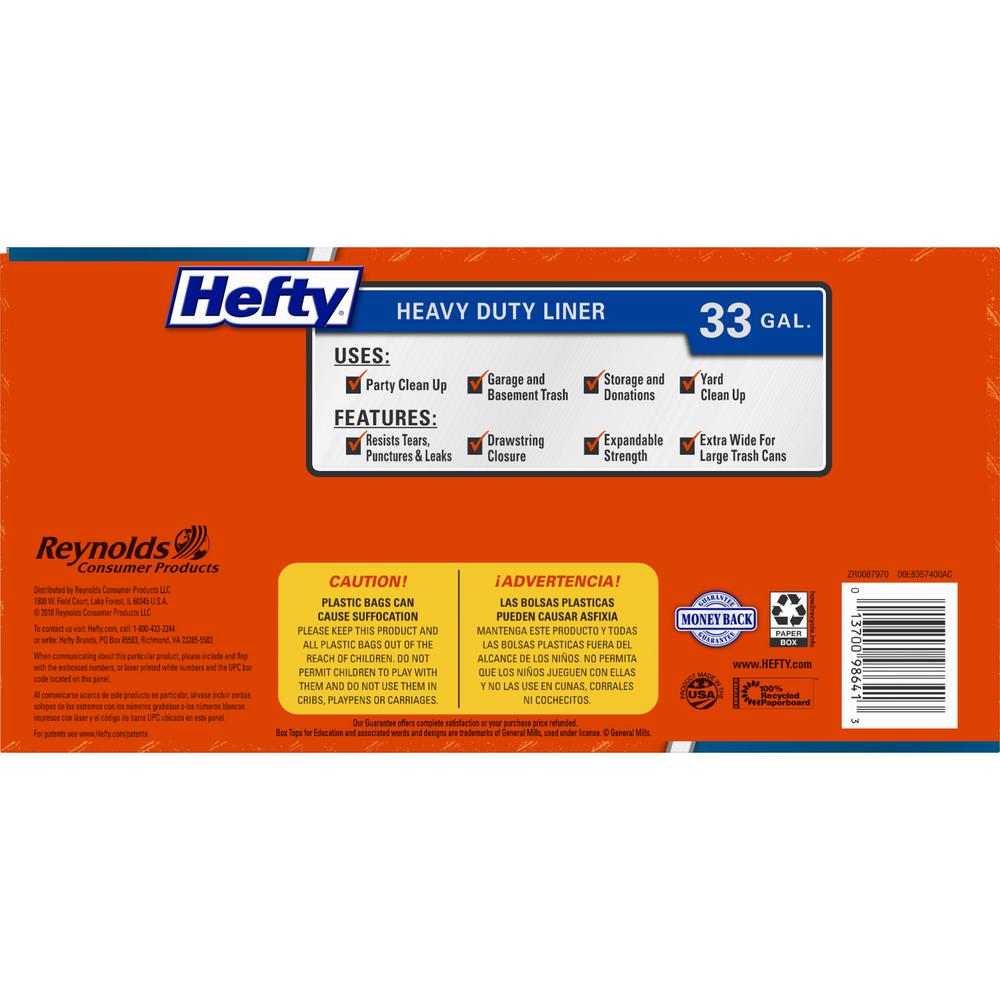 Hefty Ultra Strong 33 Gal. Draw String Trash Bags (50-Count)