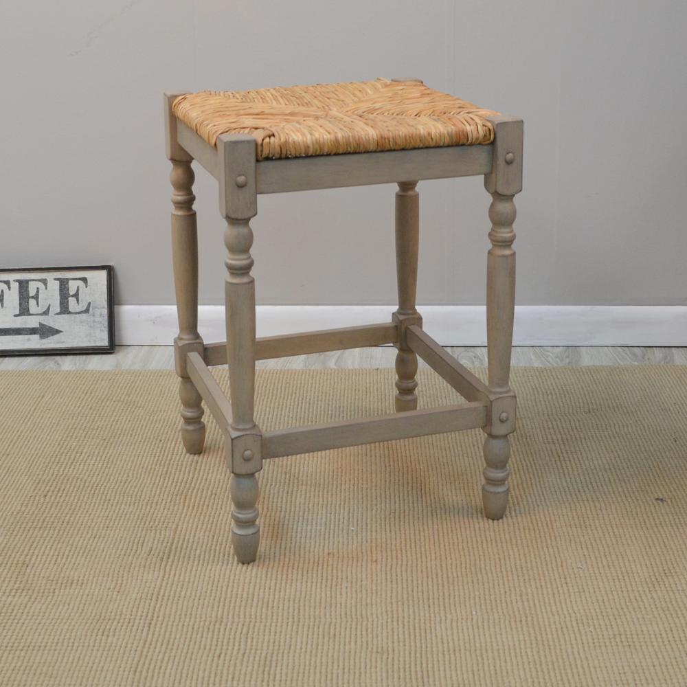 Ina Cottage Hawthorne 23 75 In Weathered Light Gray Bar Stool Ina Cottage Hawthorne 23 75 In Weathered Light Gray Bar Stool