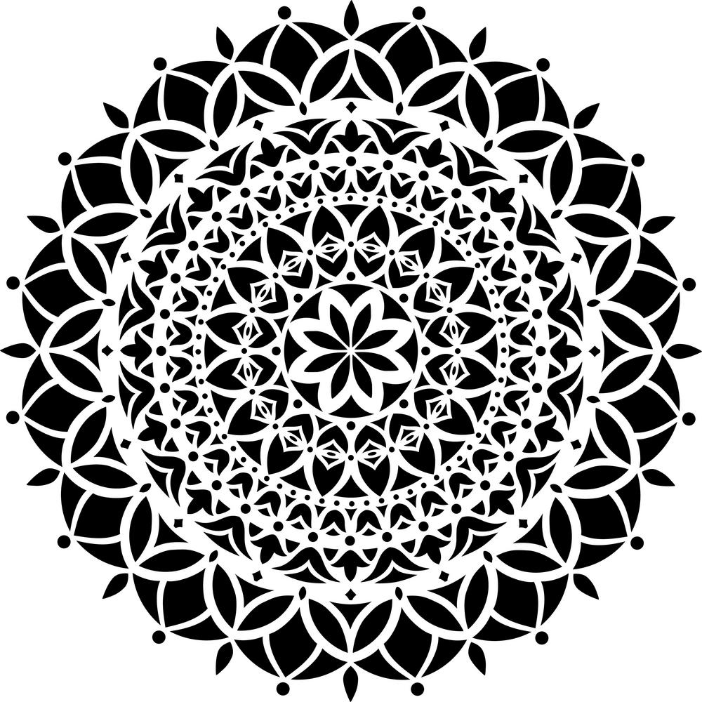 Printable Mandala Stencil