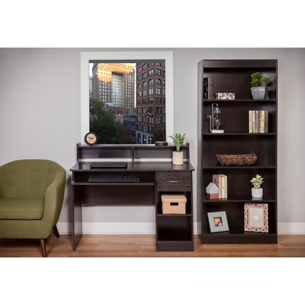 room essentials 5 shelf bookcase espresso