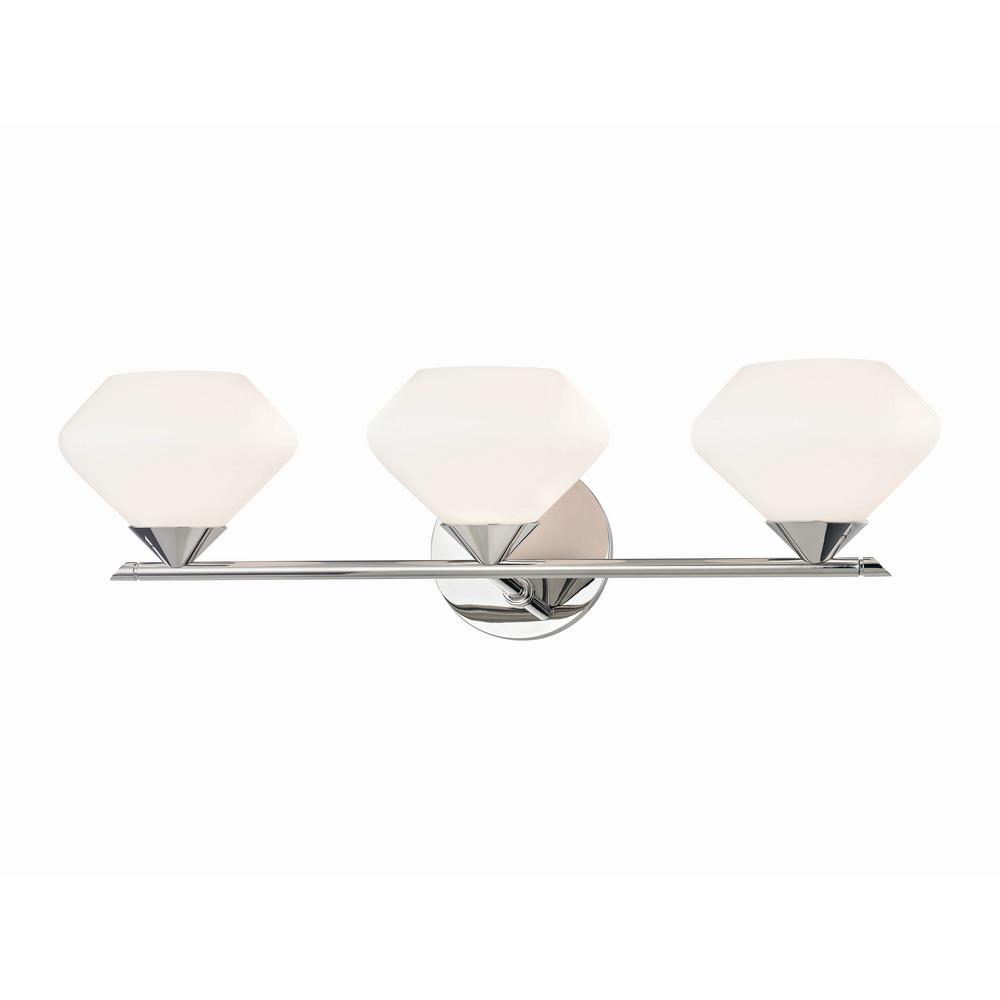 Damp Rated Electrical Hardware Silver Lighting The Home Depot Mitzi By Hudson Valley Lighting Valerie 3 Light Polished Nickel Bath With Opal Matte Glass Shade