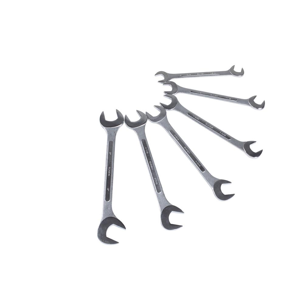 Sunex Fractional Angled Head Jumbo Raised Panel Wrench Set (6Piece