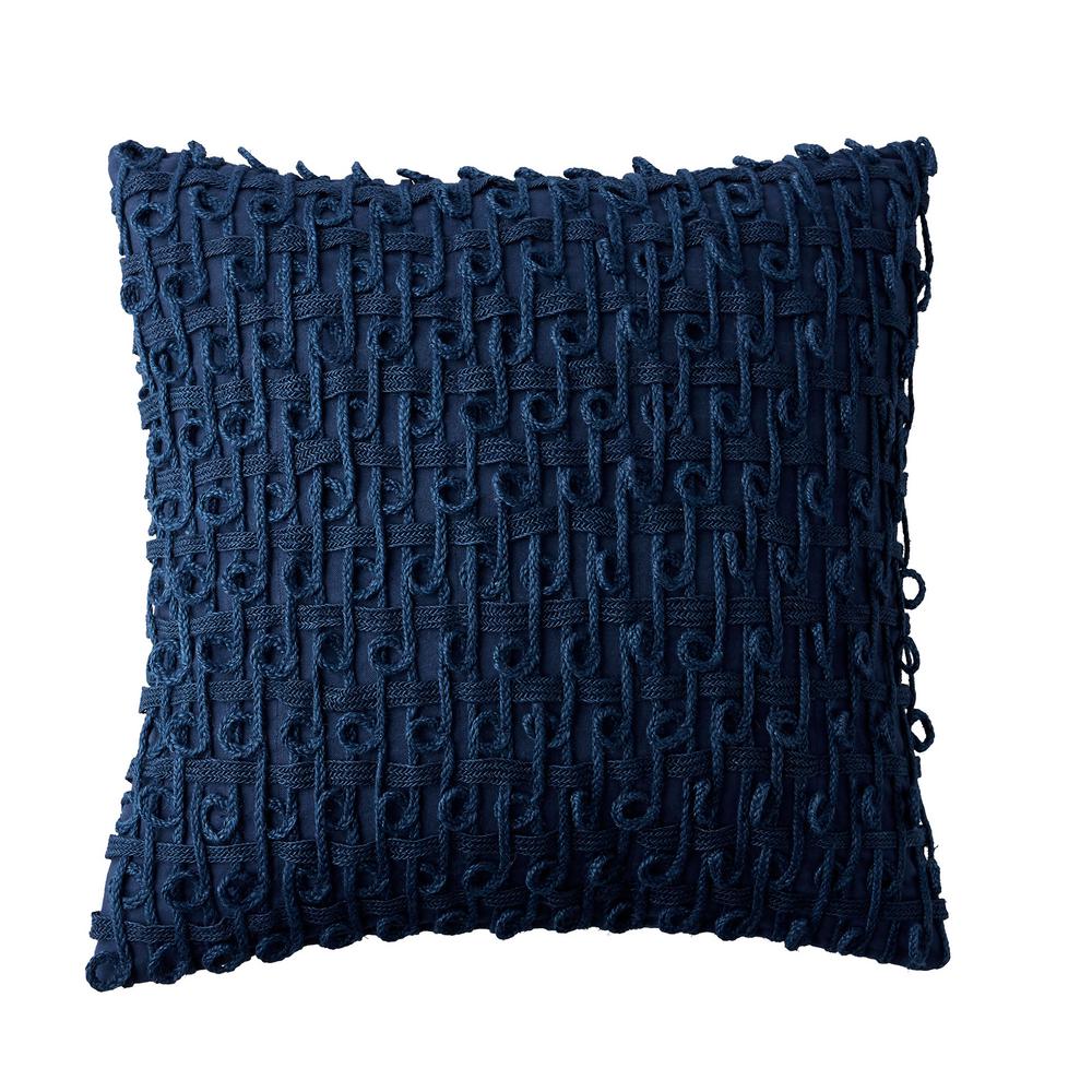 MIHIR Macrame Decorative Pillow Cover with Fringe 13066 The Home Depot