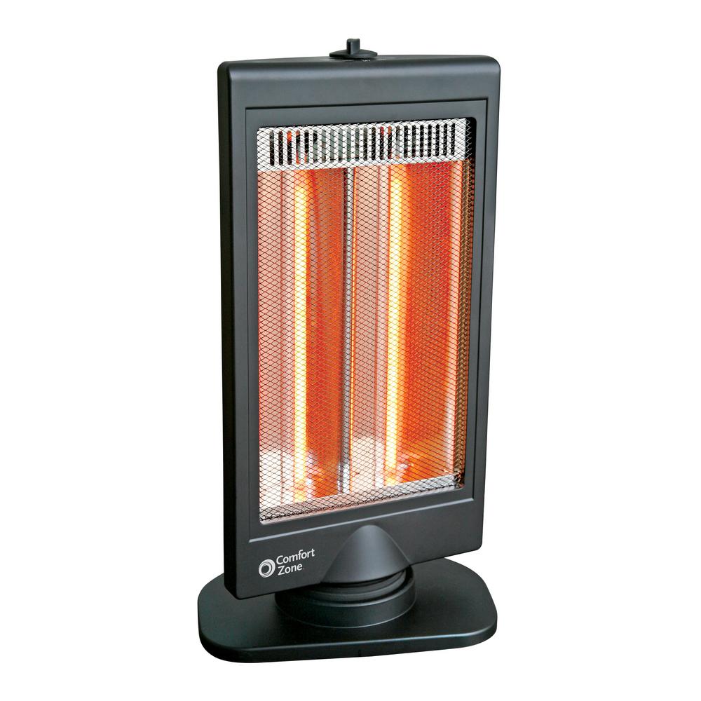 Comfort Zone 400 800 Watt Flat Panel Halogen Infrared Electric