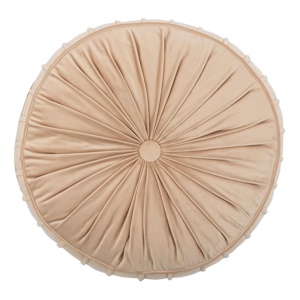Clary 18 in. x 18 in. Polyfill Round Floor Pillow