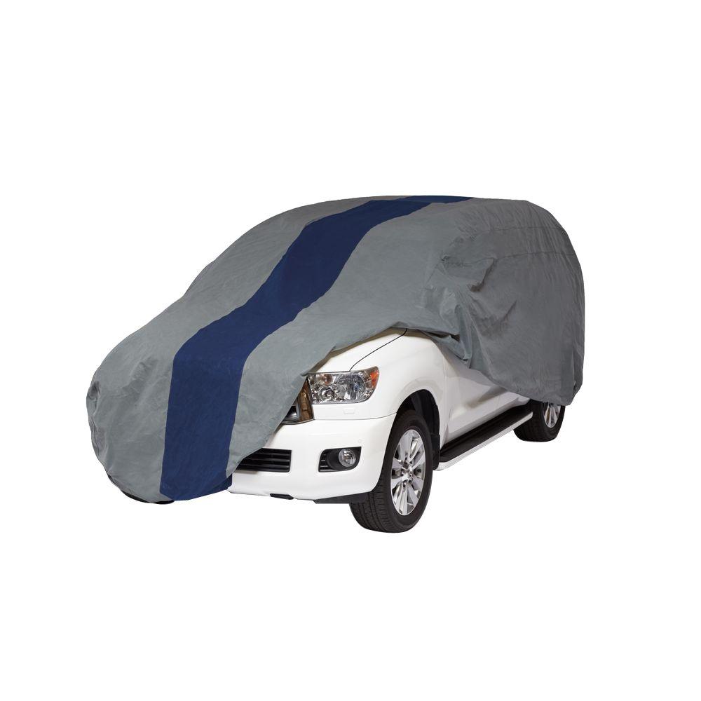 Duck Covers Defender Suv Or Pickup With Shell Bed Cap Semi Custom Cover Fits Up To 17 Ft 5 In A1suv210 The Home Depot