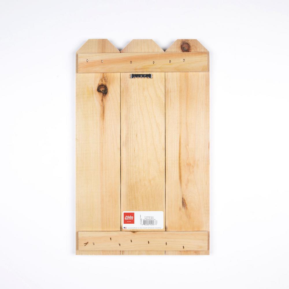 GRAHAM DUNN Gather Together Give Thanks Floral White 10.5 x 17 Wood Barn Door Wall Plaque P